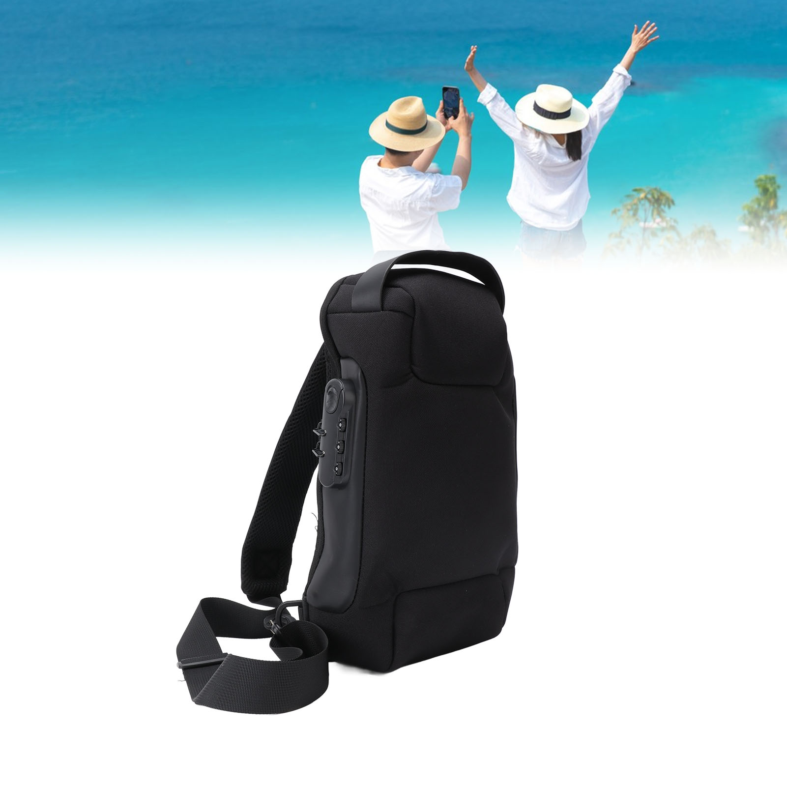 Sling Backpack Shoulder - Tas Bahu Kain Oxford Kapasitas Besar