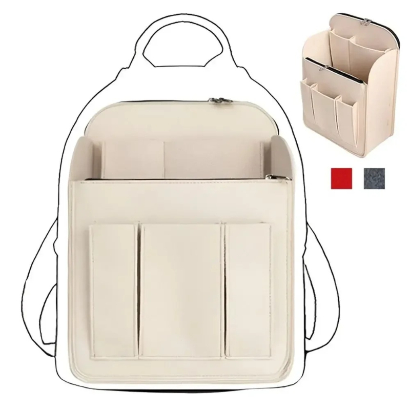 Tas Sisipan Felt Organizer Ria - Backpack Insert Organizer ulasan dan harga