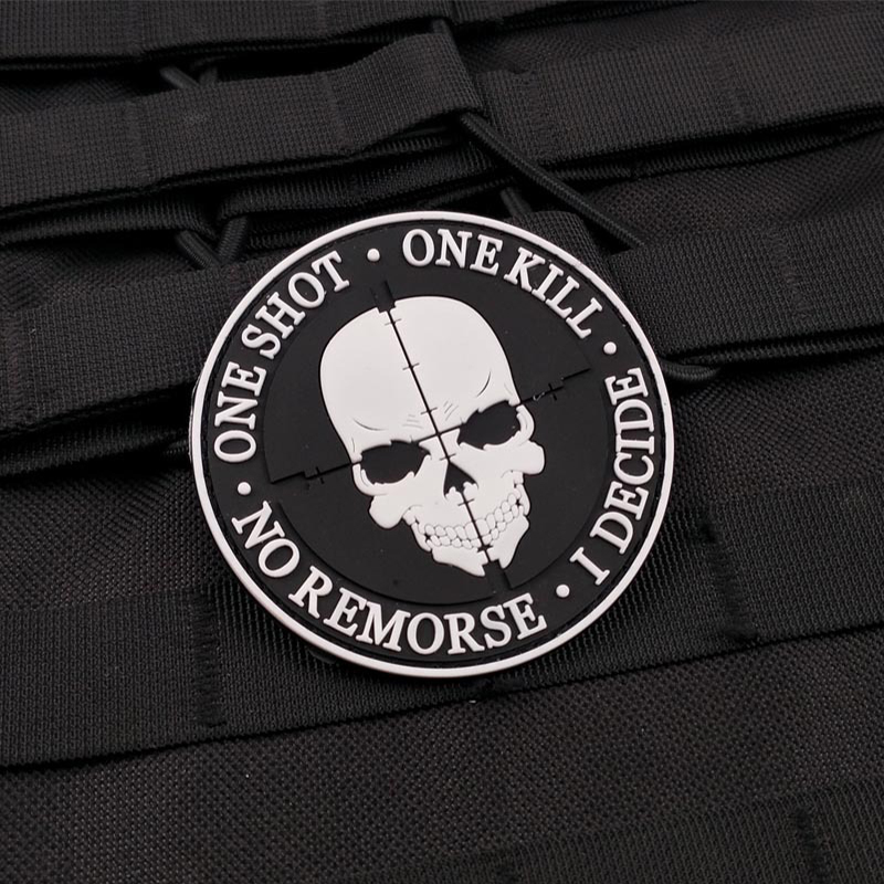 Patch Karet Tengkorak 3D PVC A - Rucksack Military Style ulasan dan harga