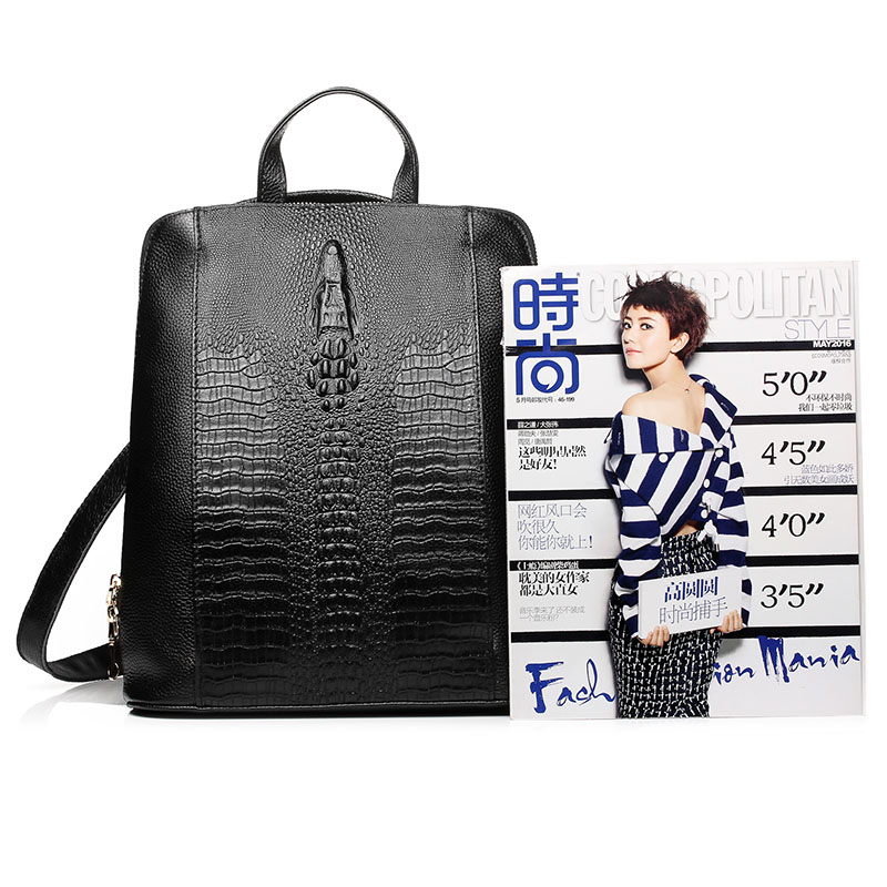 Zency 100% ransel kulit asli w - Fashion Backpack Women ulasan dan harga