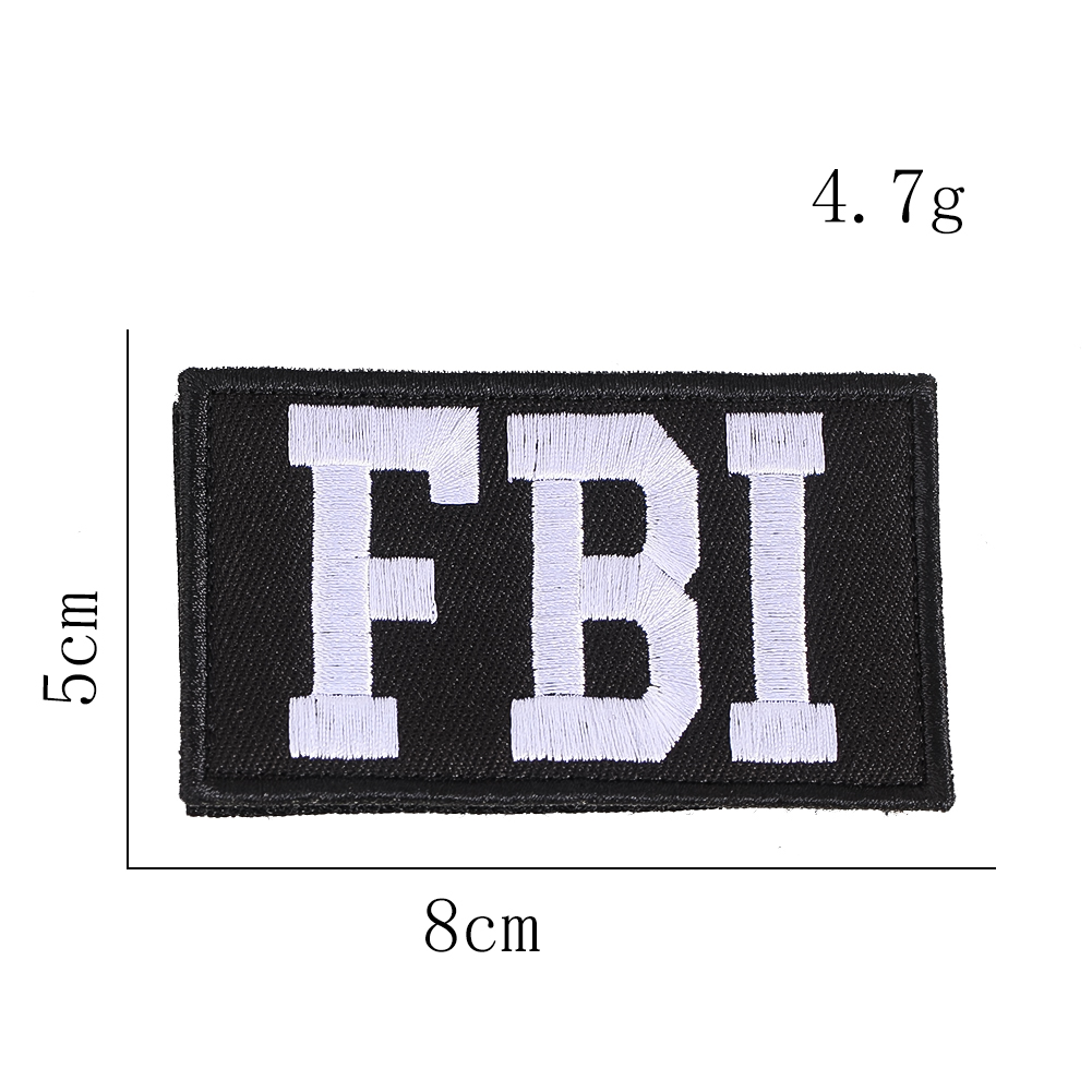 2pcs Emblem FBI Patch Lucu Cos - Rucksack Military Style ulasan dan harga