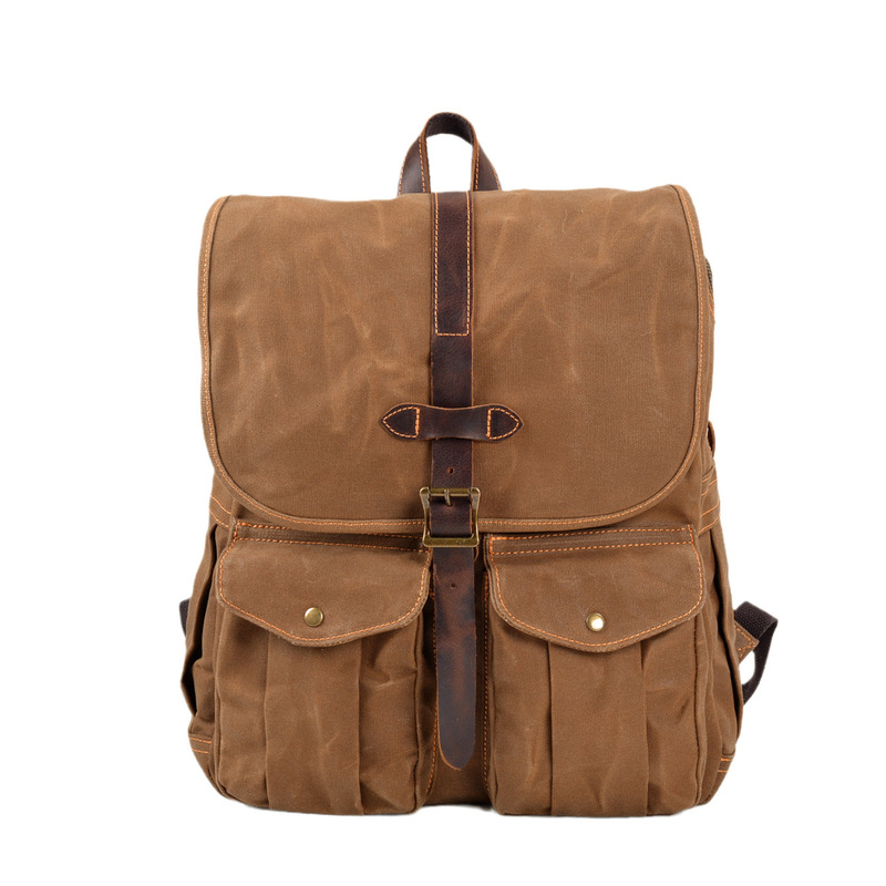 Tas ransel pria kanvas lilin b - Canvas Backpack Casual ulasan dan harga