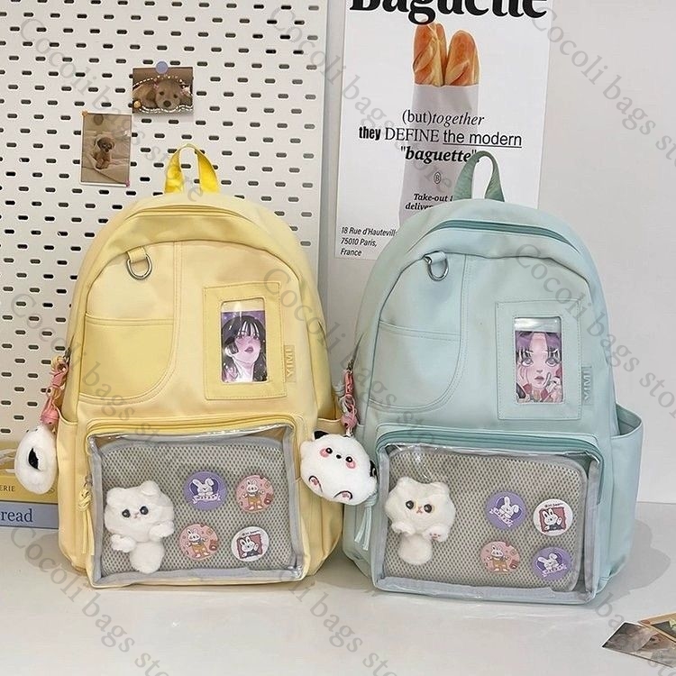 Tas Ransel Warna Solid Warna P - Canvas Backpack Casual ulasan dan harga